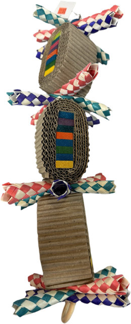 LL19 Cardboard fingertraps and slat wood