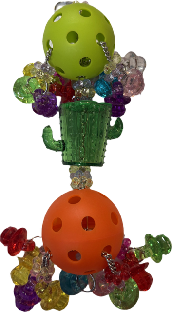 LL12 Whiffle Pacifier and Cactus cup foraging toy