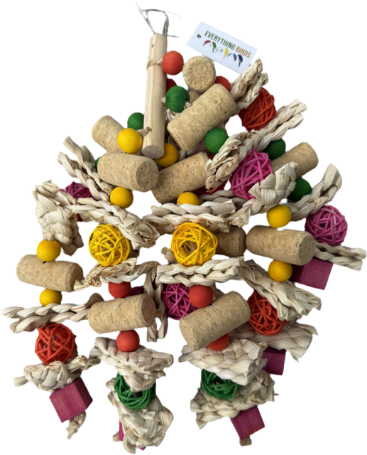 LL109 - Cork Wicker Balls & Palm